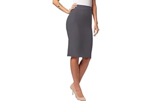 Conceited Skirts for Women - Stretch Pencil Skirt - Wear to Work - Pull On - Midi Length in Regular and Plus Size