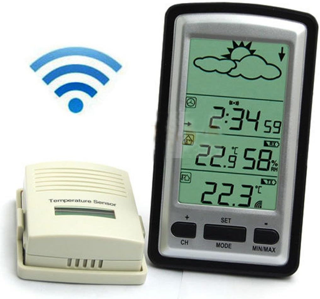 Hitaocity(TM) Digital Wireless Weather Station In / Outdoor Thermometer Barometer Clock