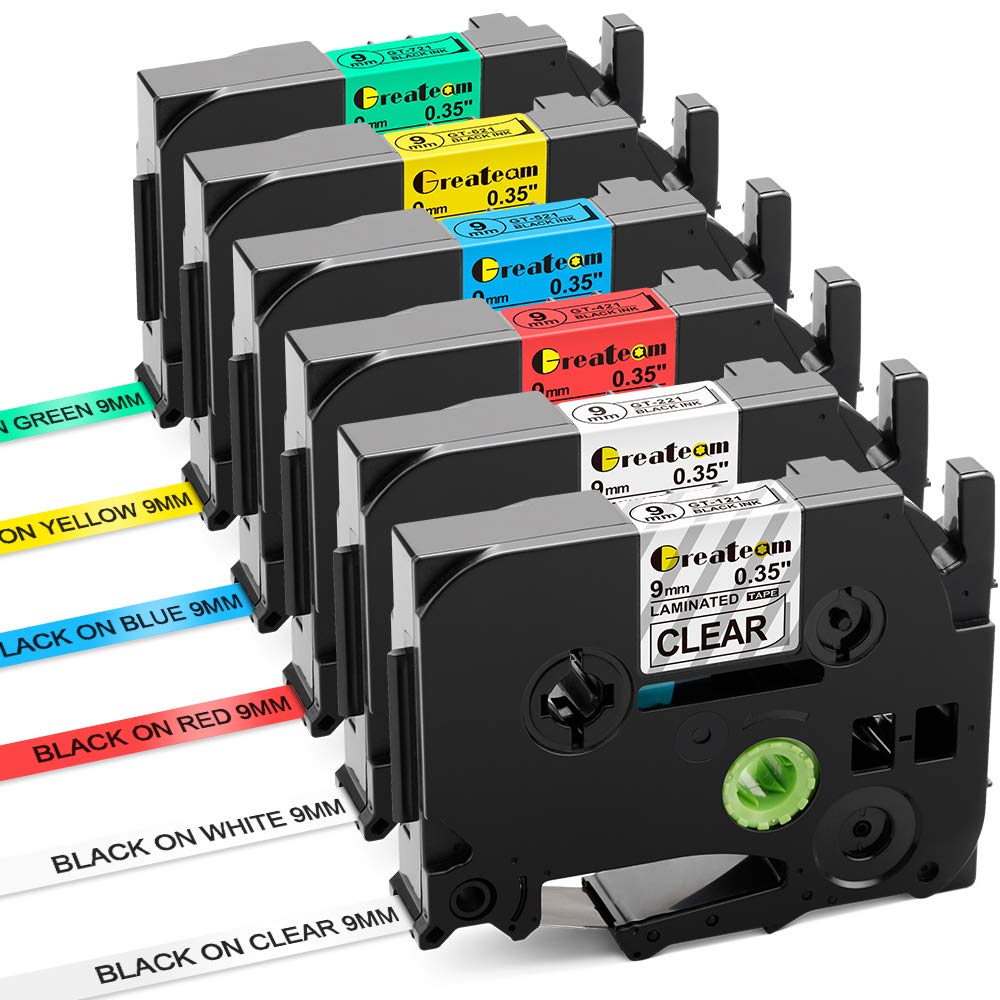 TZe Tape 9mm 0.35inch Label Tape TZ121 TZ221 TZ421 TZ521 TZ621 TZ