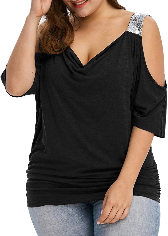 polera transparente negra mujer
