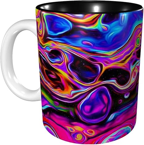 Amazon Co Jp ヒッピーの壁紙 マグカップ コーヒー カップ セラミック マグ コップ 電子レンジ対応 食洗機対応 おしゃれ かわいい 330ml 7色 日常 ホーム キッチン