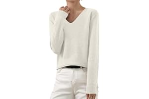 GENERIC Knit Sweater for Women 2024 Fall Casual Long Sleeve Loose Crew Neck Solid Color Basic Knit Pullover Sweater Tops