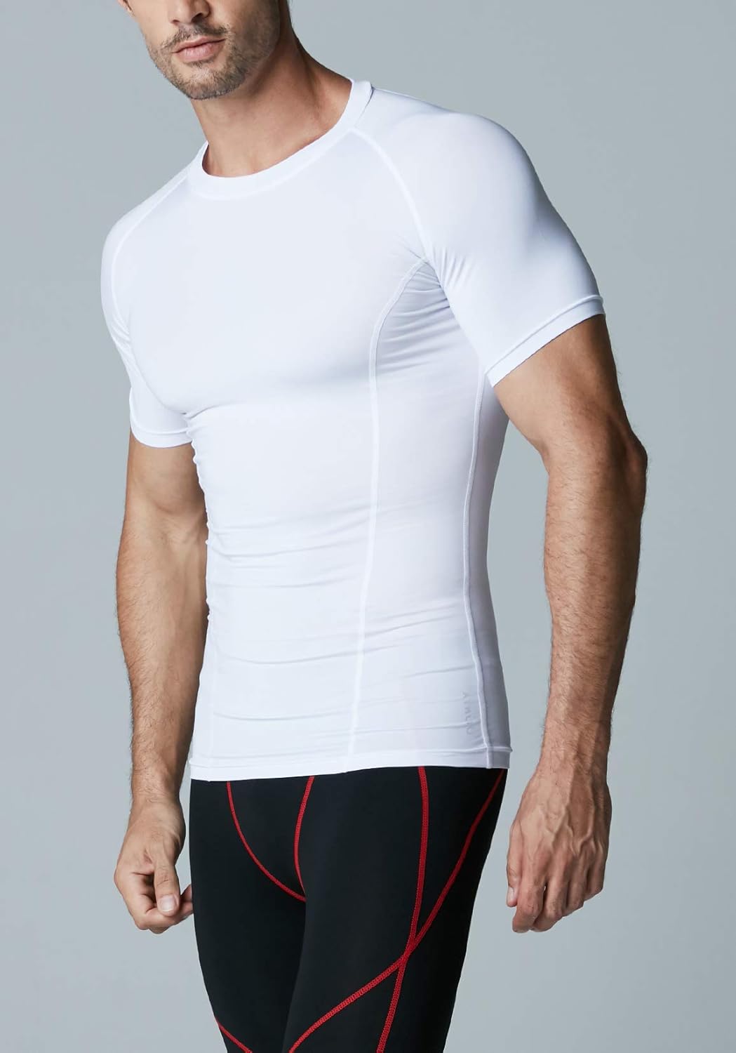 ATHLIO 1 or 3 Pack Men's Cool Dry Short Sleeve Compression Shirts, Sports Baselayer T-Shirts Tops, Athletic Workout Shirt: Clothing