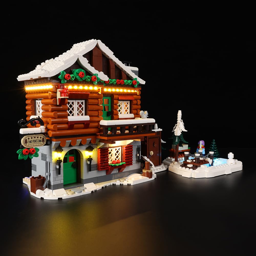 Kyglaring LED Lighting Kit (No Model) - Compatible with Lego-10325 Icons Alpine Lodge Building Blocks Model Set - Only Leds No Brick Set (Classic Version)