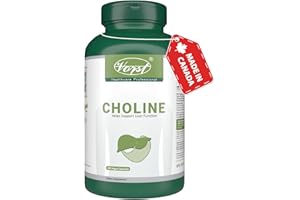 VORST Choline Bitartrate 410mg Per Serving 180 Vegan Capsules | Supplement for Liver Health | Fatty Liver & Brain Supplement 