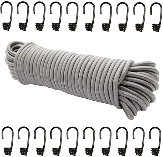 Gummiseil Expanderseil ø6mm 20m - Elastisch & UV-beständig