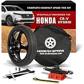 Modern Spare - Fits 2020-2026 Honda CRV Hybrid | Complete Kit With Carrying Case includes a compact spare wheel &amp; tire, jack, lug wrench, and case for emergency roadside use