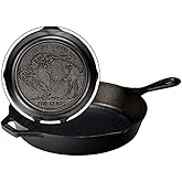 Lodge Cast Iron Buffalo Nickel Skillet, 10.25 Inch