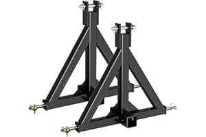 JoanKaren 3 Point Quick Hitch Adapter, 2" Receiver Tow Drawbar for Category 1 Tractor, 2-Pack Trailer Hitch Attachment Set