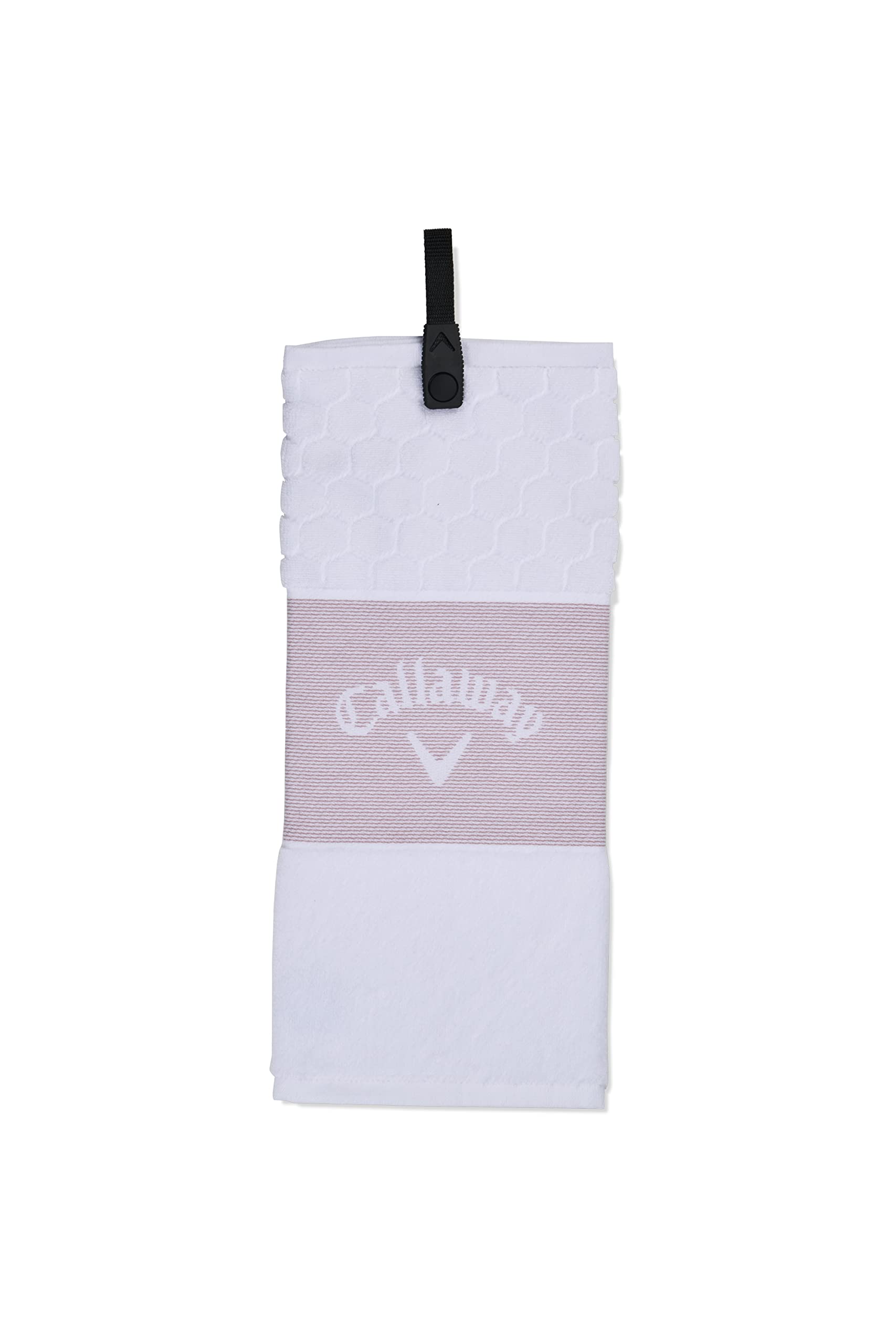 Callaway Golf Tri Fold Towel 2023 Mauve/White