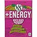 V8 +Energy Lightly Carbonated, White Grape Raspberry, 12 Ounce, 4 Count