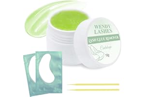 Lash Remover for Lash Extensions 10g Eyelash Glue Remover Low Irritation Cream Glue-Remover Professional Fast Sensitive Skin Dissolution Lash Extension Remover By WENDY LASHES（Hami Melon,10g）