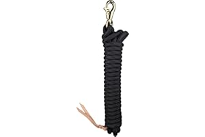 KENSINGTON PROTECTIVE PRODUCTS Kensington Lead Rope Nylon Braided Leather Popper Swivel Snap KTL