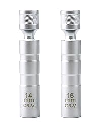 QWORK 14mm&16mm Magnetic Swivel Spark Plug