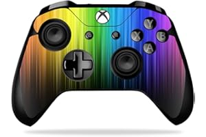 MIGHTY SKINS MightySkins Skin Compatible with Microsoft Xbox One X Controller - Rainbow Streaks | Protective, Durable, and Unique Vinyl wrap Cover | Easy to Apply, Remove, and Change Styles | Made in The USA