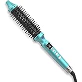 BANGMENG 1 1/4 Inch Thermal Brush Negative Ion Heated Round Brush Dual Voltage 12 Temperature Settings Curling Hairbrush for Bangs Medium Shoulder Hair (1.25 Inch Barrel 1.85 Inch Bristles)