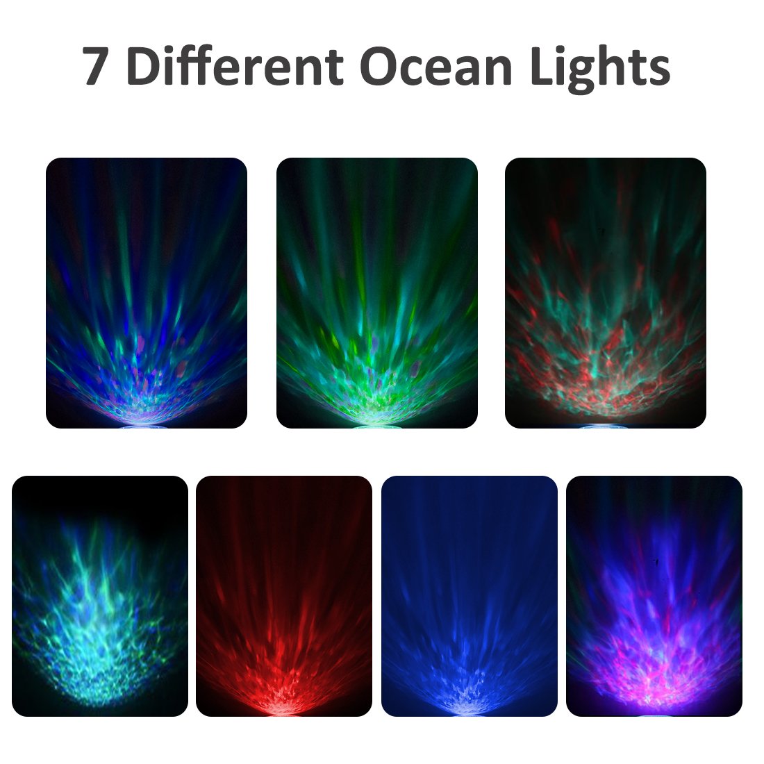 [Upgraded Model] Lobkin Remote Control Ocean Wave Projector ,Aurora Night Light Projector with Build-in Speaker, Mood Light for Baby Nursery, Adults and Kids Bedroom, Living Room (Pink)