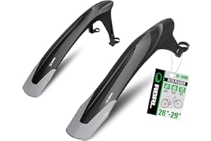 RBRL Bike Fender Set Adjustable MTB Mud Guard, Thicken and Widen Universal 24-29 inch Bicycle Fenders, Full-Suspension Bike/Ebike/Mountain Bike Fenders, Against Splashing Water and Dust