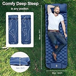 Night Cat Sleeping Air Pad with Pillow Inflatble