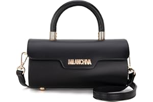 Milan Chiva Small Purses for Women Designer Mini Top Handle Purse Cute Handbags Barrel Shape Purse