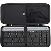 FBLFOBELI Hard Keyboard Case Compatible with Logitech K580 K585 and Logitech MK470 Slim Wireless Keyboard (Black, Case Only)