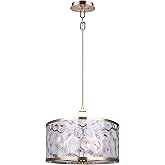 Canarm Frankie 5-Light Chandelier, Gold Finish with Adjustable Height, Modern Ceiling Light for Dining Room, Living Room or E