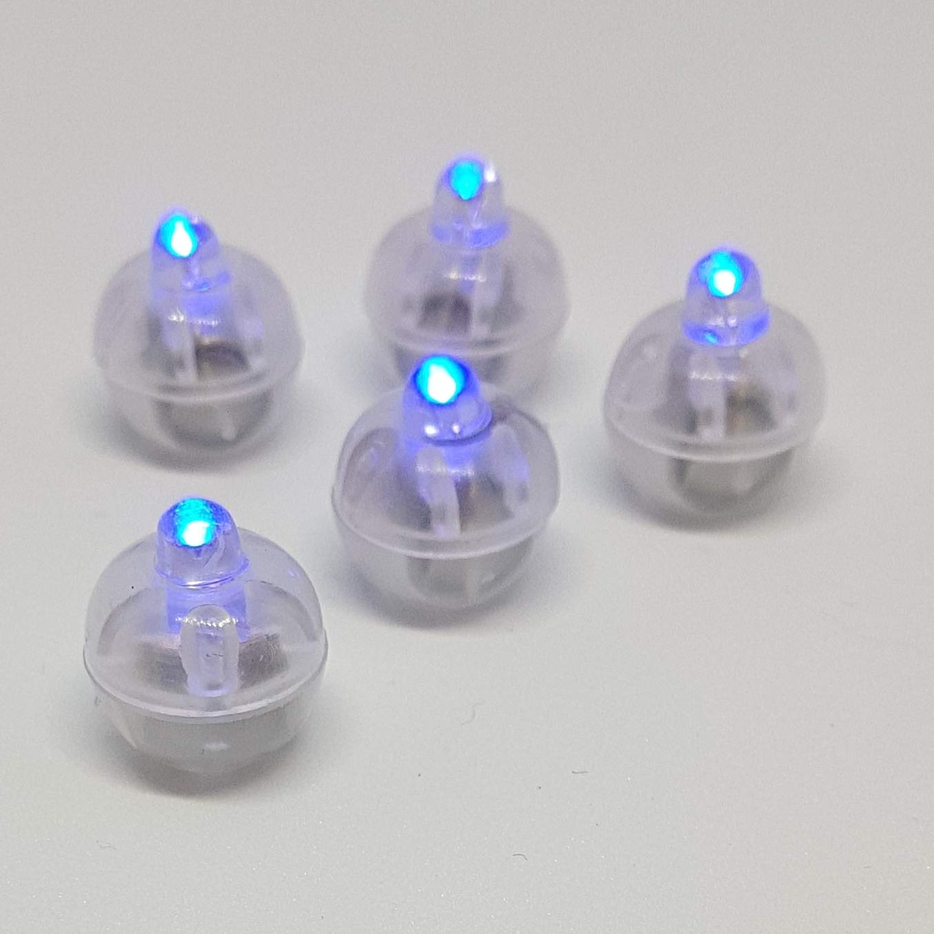 Pack of 5 Blue Individual LED Wireless Lights for Cake Decorating, Weddings, Balloons