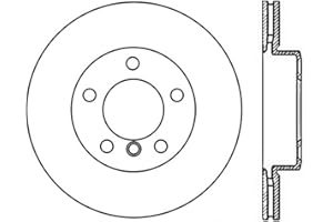 StopTech 128.34108L Sport Cross Drilled Brake Rotor (Front Left), 1 Pack