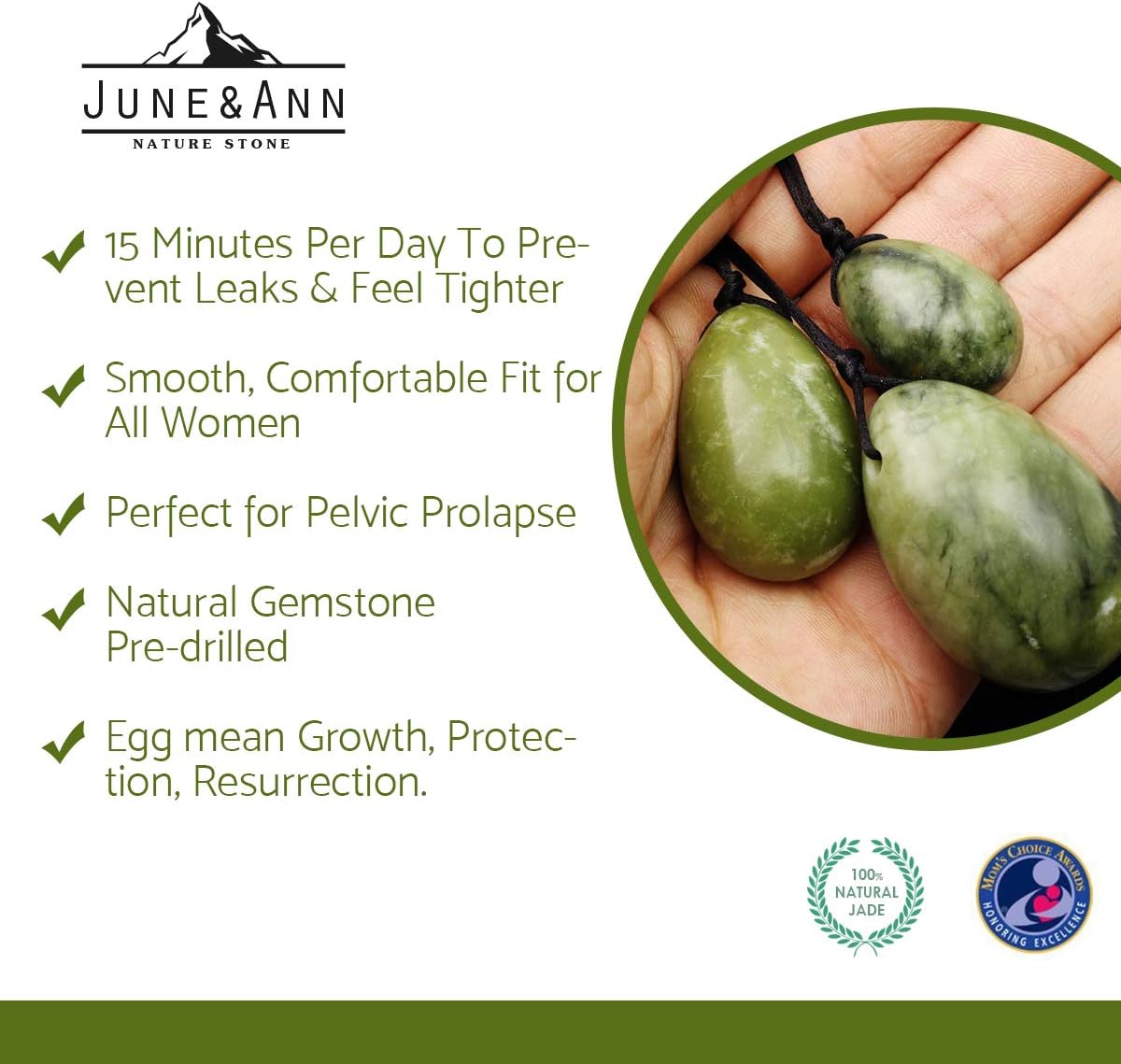Green Jade Yoni Eggs - Image 4