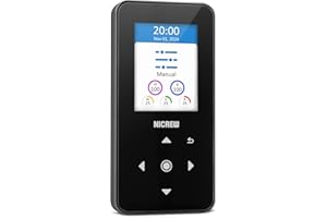 NICREW HyperReef Gen 2 Controller, 5 Channels Adjustable, Touch Button Control, 2.4 in LCD Screen, with Daisy Chain Function