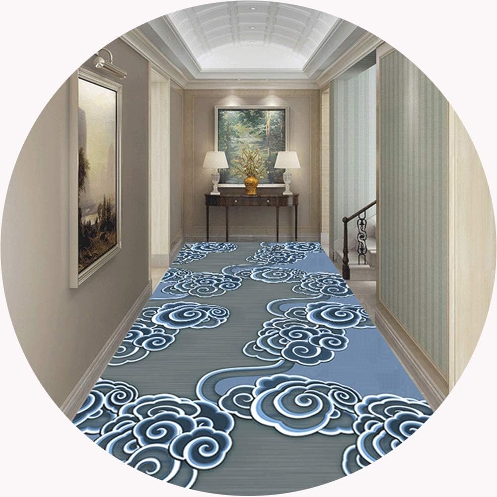 HENGXIAO Kitchen Runner Rug Hallway Runner Rugs Long Runner Area Rug, Modern Design 3D Printed Carpet, Length Customizable Non-Slip Mat (Color : O, Size : 1.24m)