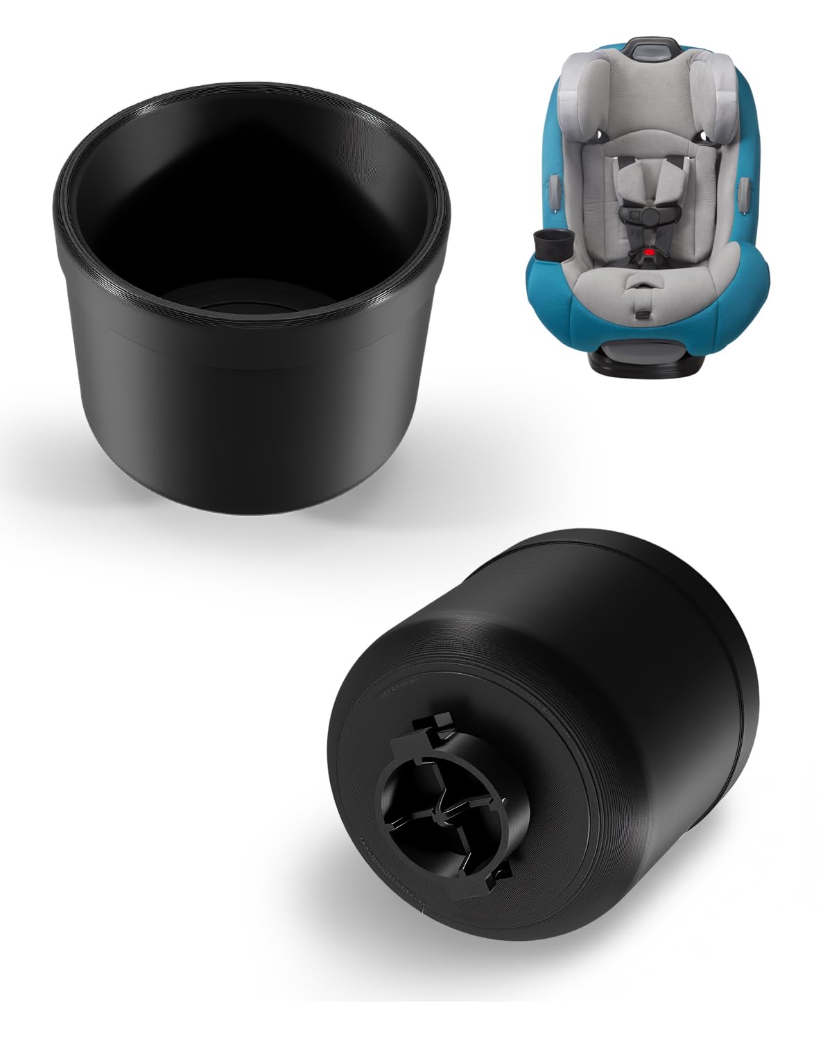Photo 1 of 2 Pack Replacement Cup Holder Fits for Safety 1st Maxi-COSI & Cosco Car Seats, Snap-in No-Tool Install, Spill-Resistant & Easy-Clean Design, Compatible with EverFit Grow & Go Pria C6577 Models