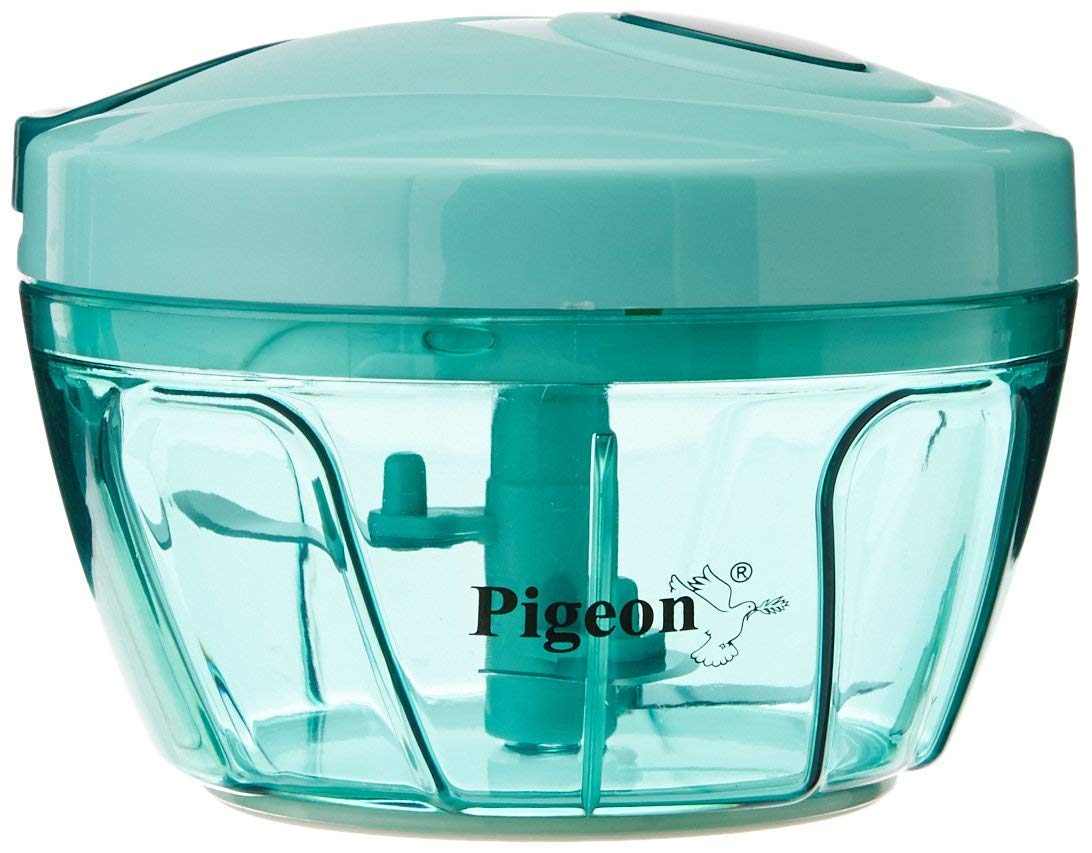 Pigeon by Stoverkraft Handy Mini Plastic Chopper with 3 Bladess Green