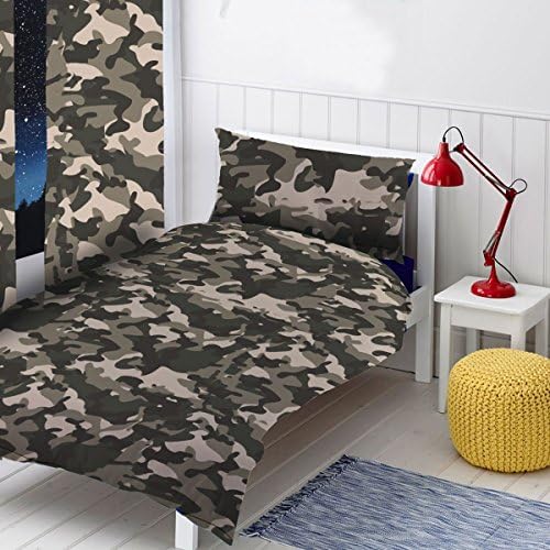 The Gift Scholars Grey Camouflage Single Duvet Set