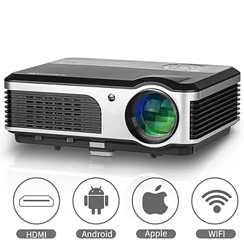 EUG Smart Home Cinema LED LCD WiFi Proyector HD Online TV Video ...