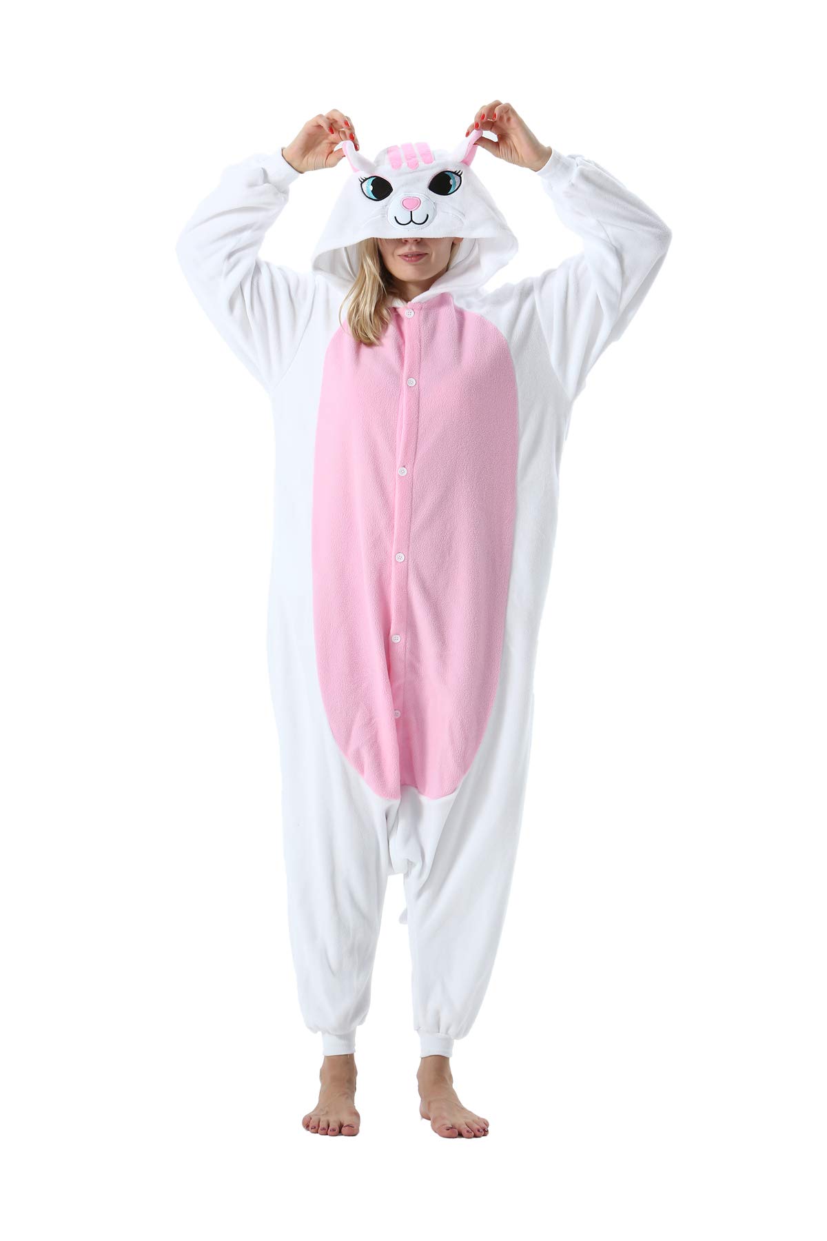 SimZoo Adult Pajamas Unisex Animal Onesies Novelty Nightwear Halloween Chirstmas Homewear Onepiece Cosplay Costume XL
