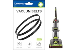 LANMU Replacement Belts Compatible with Hoover Models FH51000, FH51001, FH51002 Series Dual Power Max Carpet Vacuum Cleaner, Non-Stretch Flat Power Belt, Compare to Parts 440005536 (Pack of 2)