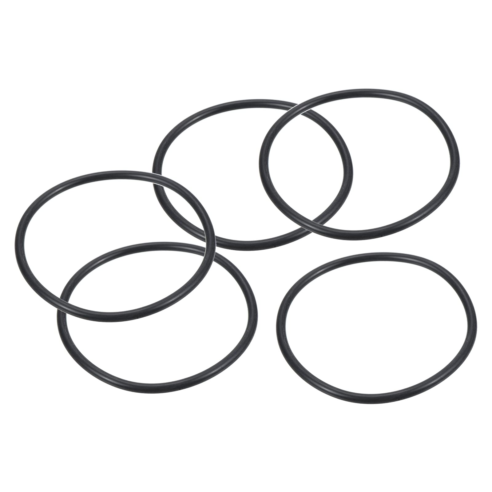 PATIKIL Nitrile Rubber O-Rings 80mm OD 72mm ID 4mm Width, 25 Pcs Metric Sealing Gasket for Faucet Plumbing Automotive Repair, Black