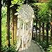 EasyBravo Large Boho Dream Catcher with Glitter Gold Feather Macrame Wall Hanging for Vintage Wedding Home Decorations 27.6