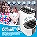 RolliCool Alexa-Enabled Portable Air Conditioner 14,000 BTU AC Unit with Heater, Dehumidifier, Fan, Mobile App (COOL100H-19)