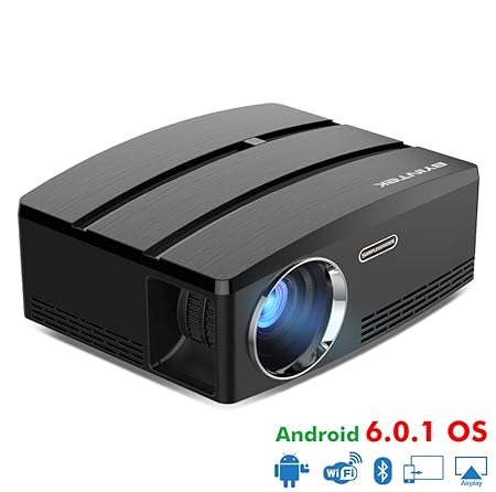 WF Proyector 3D HD, Mini LED 1800 Lúmenes Control Remoto Android ...