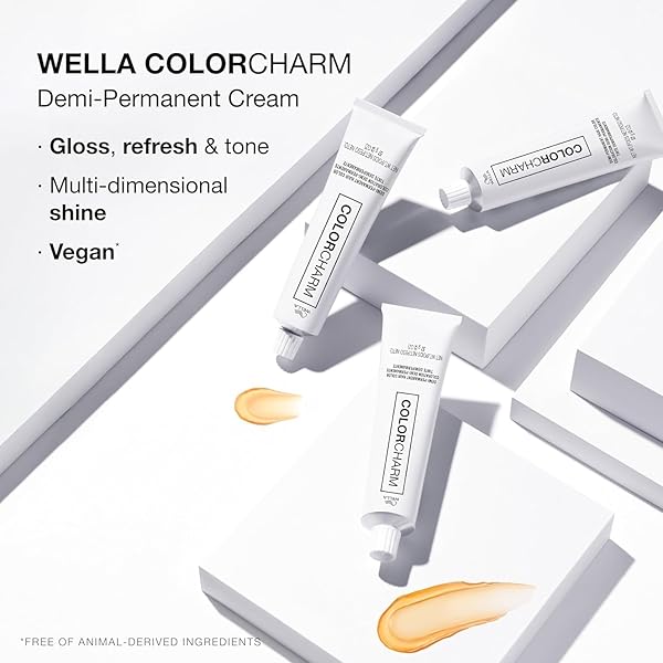 COLORCHARM DEMI PERMANENT HAIR COLOR, 8N LIGHT NEUTRAL BLONDE, GLOSS, REFRESH & TONE, 2 FL OZ