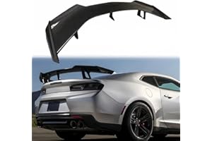 SOSEGA ZL1 1LE Style Trunk Lid Spoiler Wing Kit Compatible with for Chevrolet Camaro SS RS LT ZL All Models 2016 2017 2018 2019 2020 2021 2022 2023 2024 Without Rear Spoiler Camera (Carbon Fiber Print)