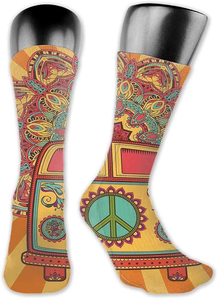 Amazon Com Funny Socks For Male 70s Party Decorations Hippie
