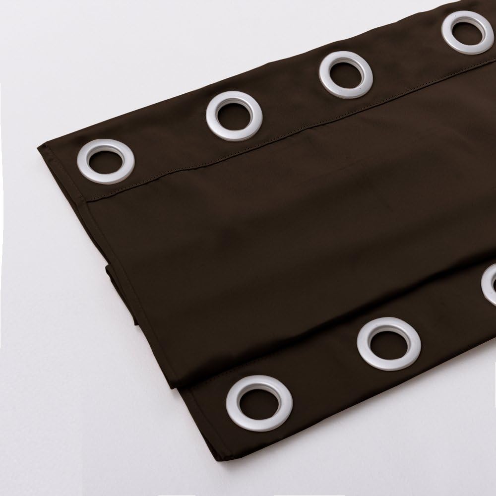 NICETOWN Outdoor Curtain Grommet Top and Bottom, Thermal Insulated Keeps The Rain Out Versatile Vertical Drape, Blackout Heavy Weight Wind Break Outdoor Drapery (52 by 108 inches,1 Piece, Tan-Khaki)