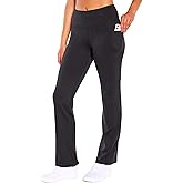Bally Total Fitness Womens Flare Comfort High Rise Pocket Pant