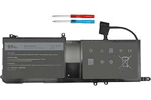 DMKAOLLK 99Wh 9NJM1 Battery Replacement for Dell Alienware 17 R4 R5 15 R3 R4 Alienware 15 2018 ALW17C-D1758 P31E P31E001 P31E002 P69F P69F001 P69F002 Series 9NJMI 44T2R MG2YH 01D82 546FF 11.4V