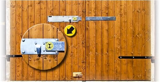 Garagenriegel Sicherheitsriegel 120mm inkl. BKS-Zylinderschloss: Amazon