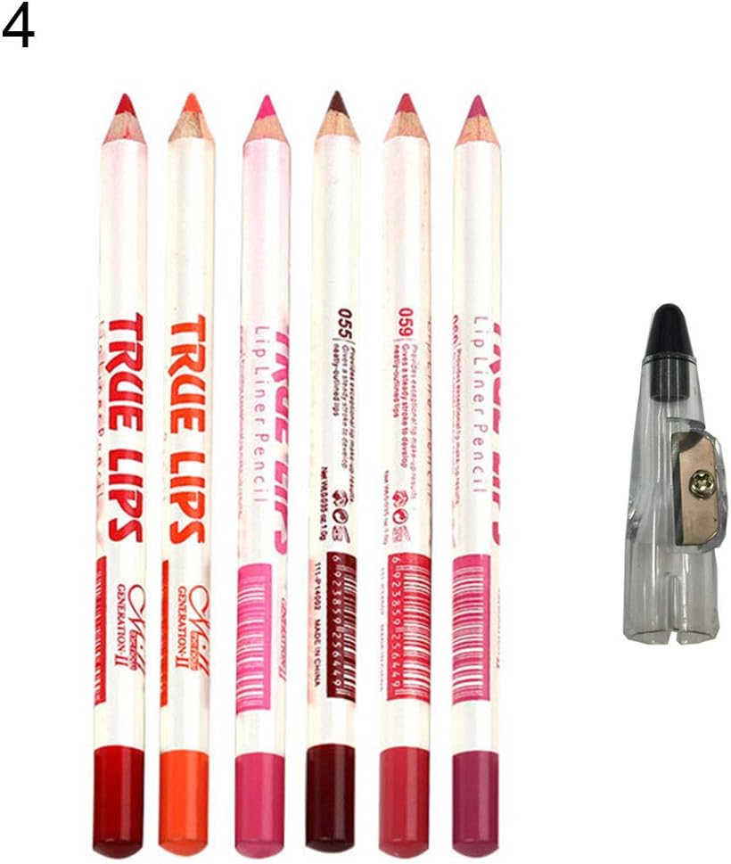 Lipstick,Women Lip Liner Lipstick Pencil Penknife Kit Waterproof Long