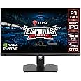 MSI QHD Rapid-IPS Gaming Non-Glare Super Narrow Bezel 1ms 2560 x 1440 165Hz Refresh Rate Adjustable Arm G-Sync Compatible 27” Gaming Monitor (Optix MAG274QRF), Black